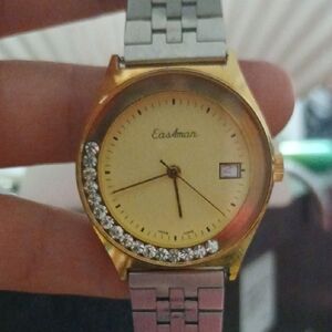 Gold and Silver Timepieces with Crystal Embellishments